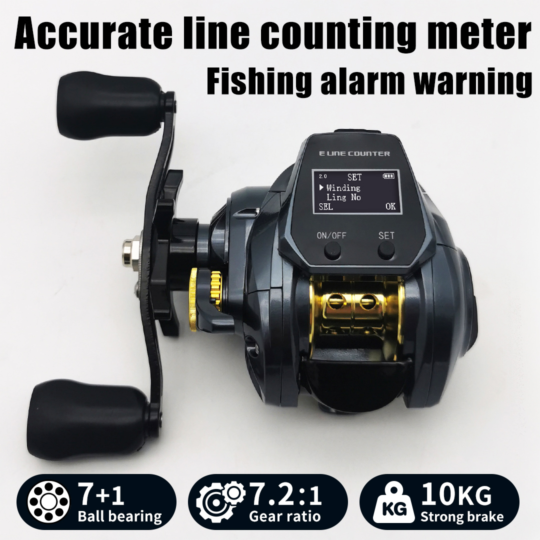 Electric Fishing Reel - Nieuwe 4-taal digitale elektronische projectierrol met