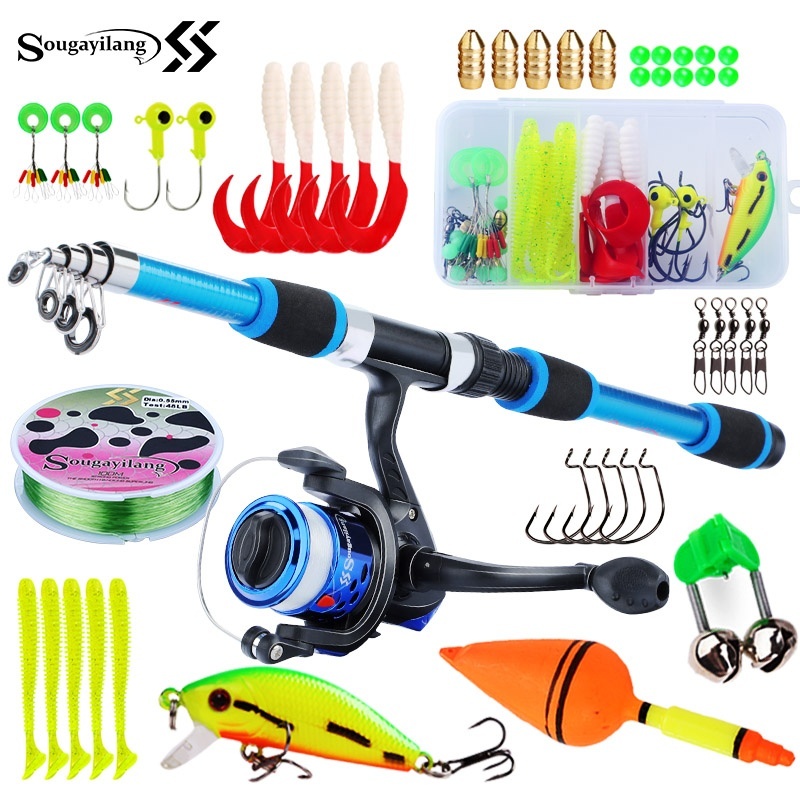Saltwater Fishing Hook - Sougayilang Kids Hengel Set Volledige Kits