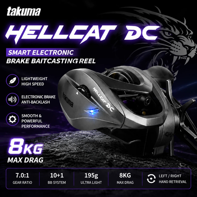 HELLCAT DC Baitcasting Reel 8K - Electric Fishing Reel recensie en prijs