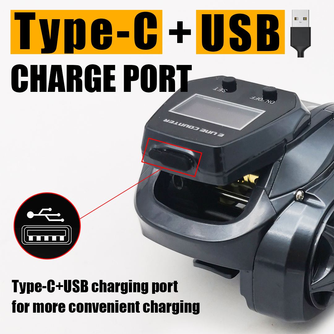 Nieuwe 4-taal digitale elektro - Electric Fishing Reel recensie en prijs