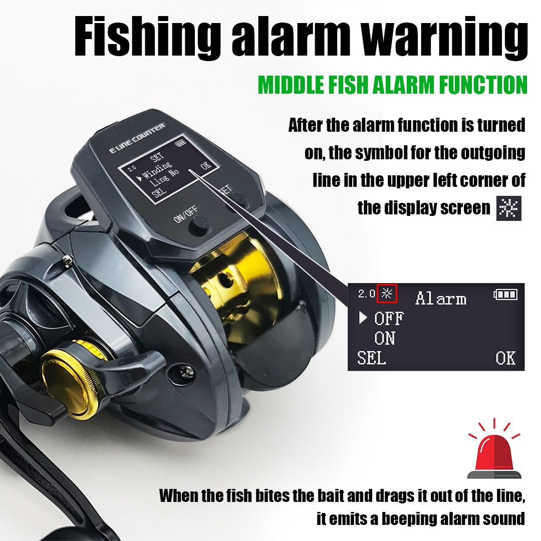 Nieuwe 4-taal digitale elektro - Electric Fishing Reel recensie en prijs