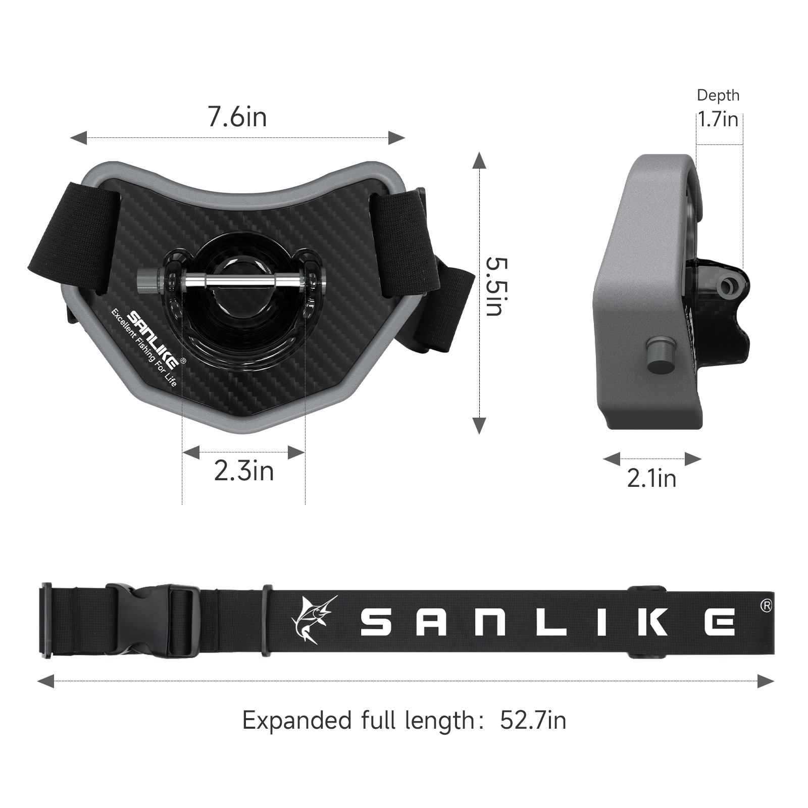 Sanlike Vissen Vechten Riem He - Carbon Fishing Rod recensie en prijs
