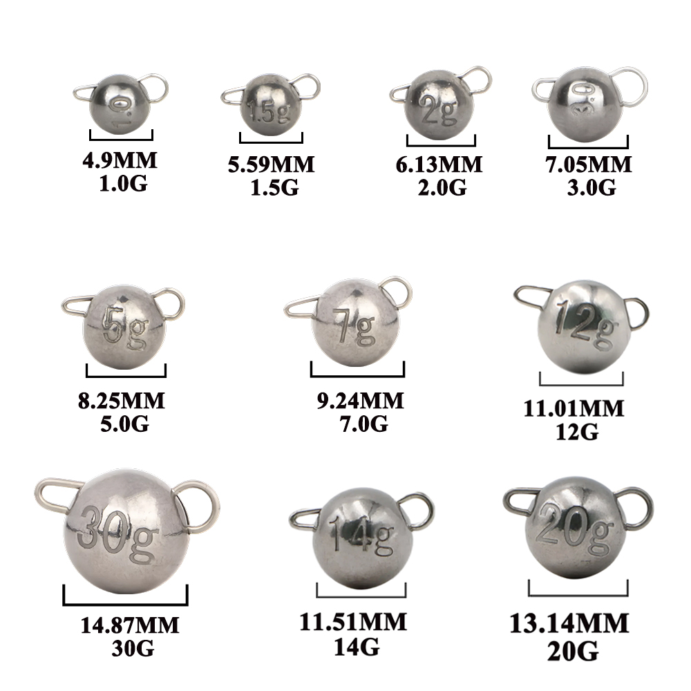 0.3-0.7g Vissen Wolfraam Chebu - Tungsten Sinkers recensie en prijs